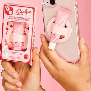 Lanolips - 101 Ointment Strawberry & Phone Lip Balm Holder